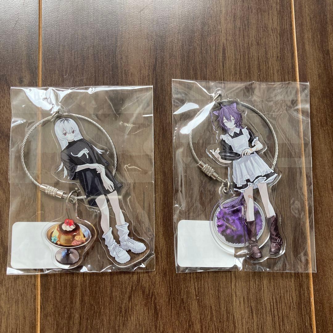 ガールズメイドプディング アクリルキーホルダー 2個セット