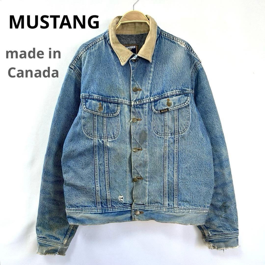 カナダ製 マスタング ストームライダー デニムジャケット 襟