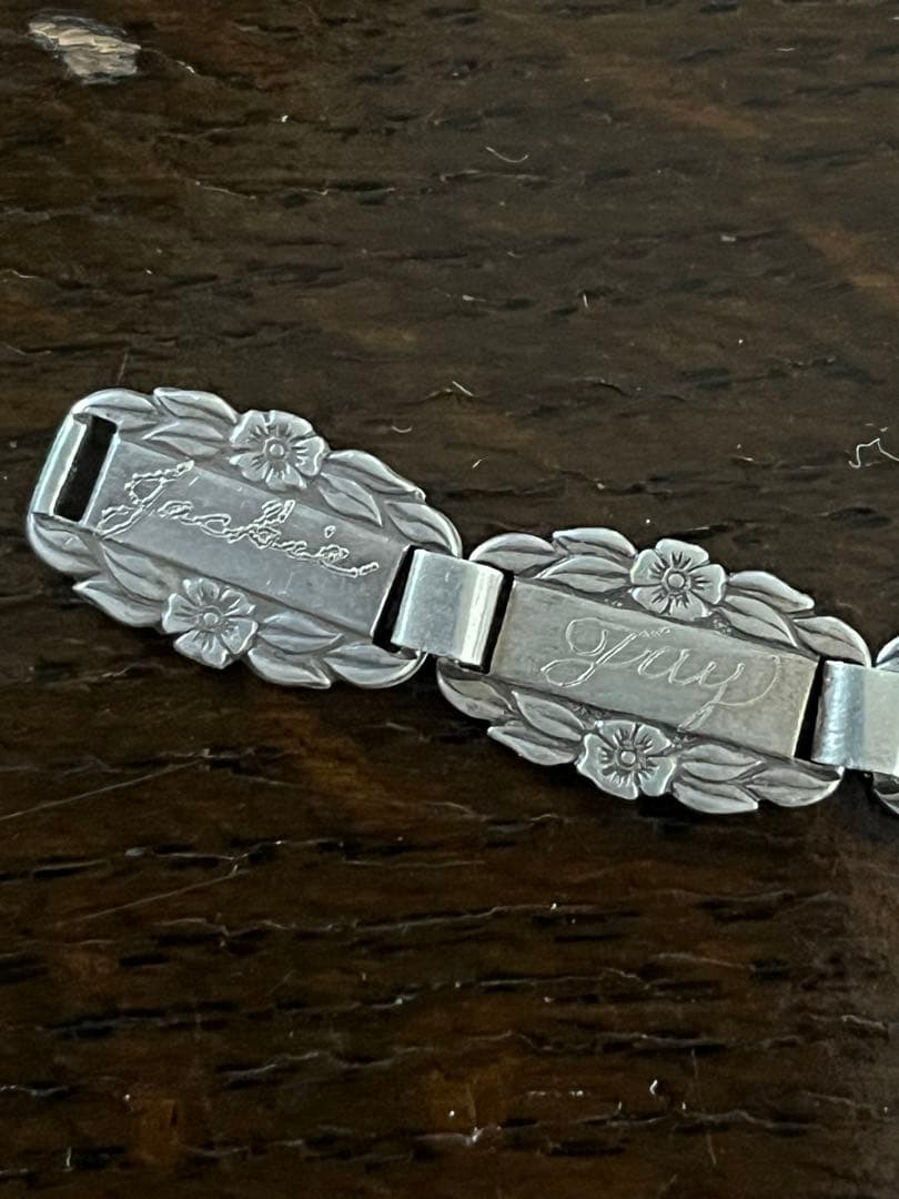 ww2 USヴィンテージスイートハート ブレスレット スターリングシルバー