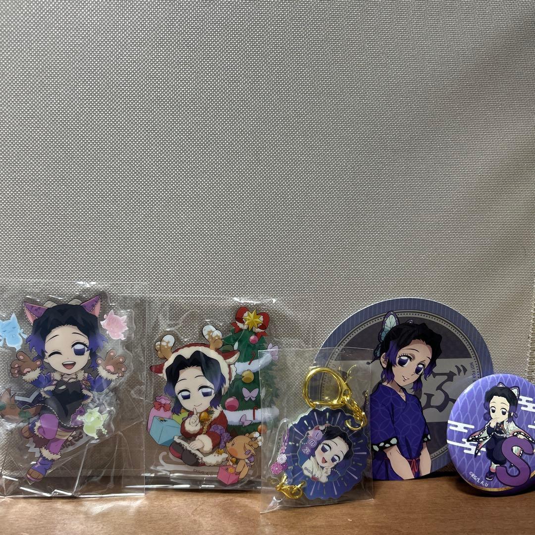 鬼滅の刃 胡蝶しのぶ アクスタ キーホルダー バッジ コースターセット