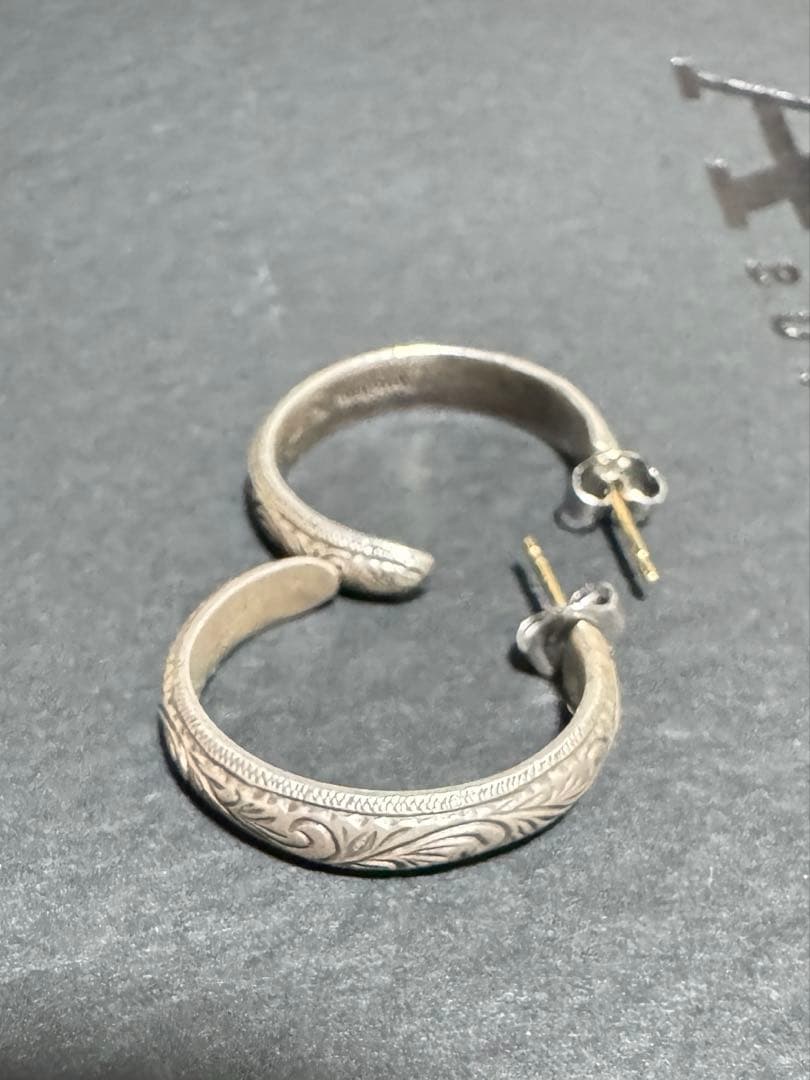 Antidote silver950 ENGRAVED HOOP ERRAING - メルカリ
