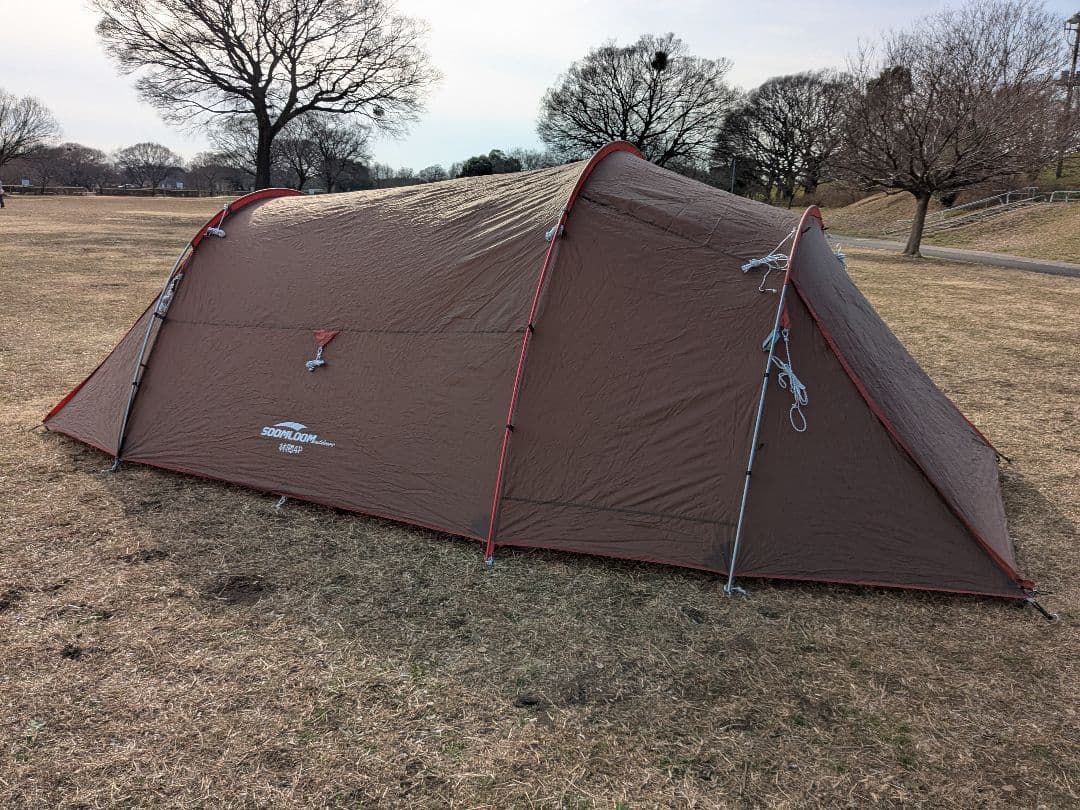 美品】Soomloom 林間4P トンネル2ルームテント