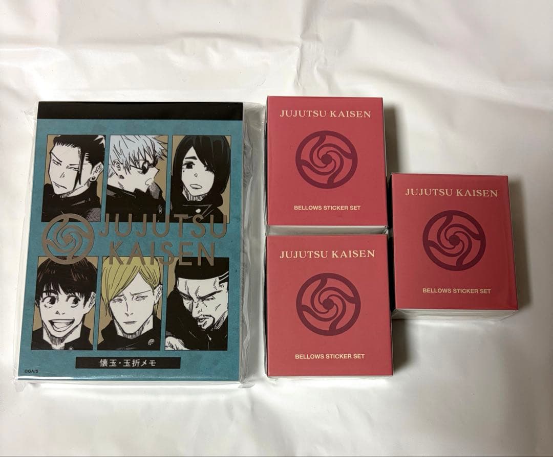 呪術廻戦 メモ帳 ベローズ ステッカー ジャンフェス - メルカリ