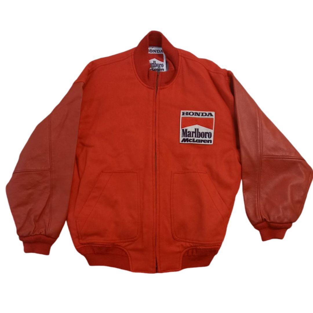 honda marlboro ホンダ マルボロ スタジャン ジャケット レザー - メルカリ