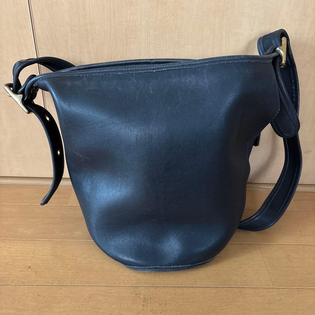 OLD COACH コーチ ショルダーバッグ バケツ型 9953 ブラック - メルカリ