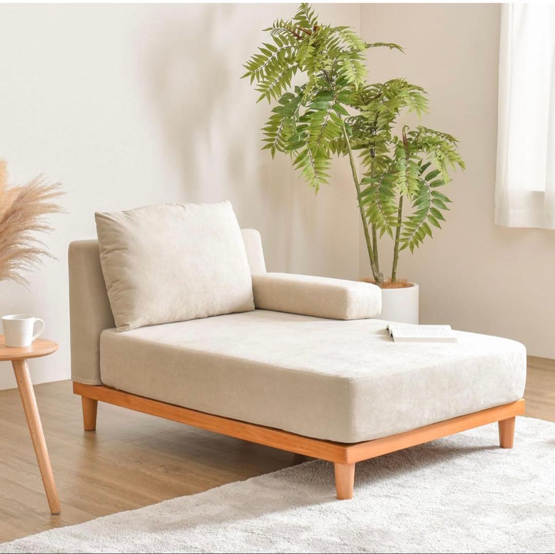 VENTOTA 1人掛けカウチソファSoroi-CH BE Amazon｜VENTOTA 1人掛けカウチソファ コンパクト ミニソファおしゃれ