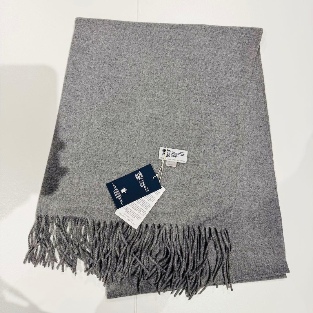 ジョンストンズ カシミア 大判ストール マフラーグレー 色: グレー 楽天市場】JOHNSTONS OF ELGIN ジョンストンズ マフラー WA585