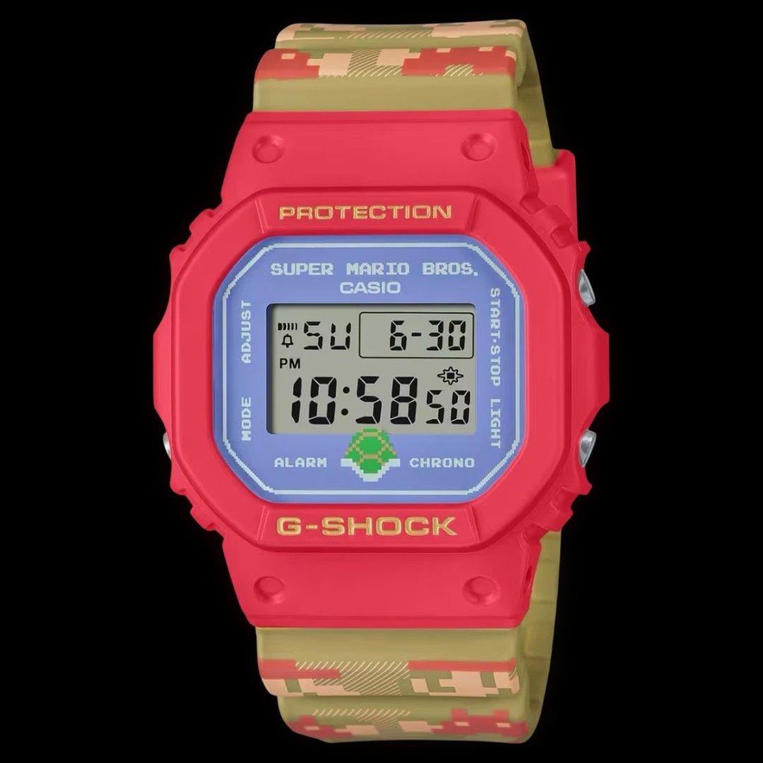 美品★G-SHOCK DW-5600SMB-4JR スーパーマリオ腕時計◯送料込 CASIO G-Shock DW-5600SMB-4JR Watch Nintendo Super Mario Brothers