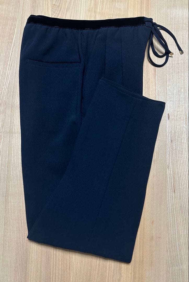 《DRAWER》ウールジョーゼットドロストパンツ　34