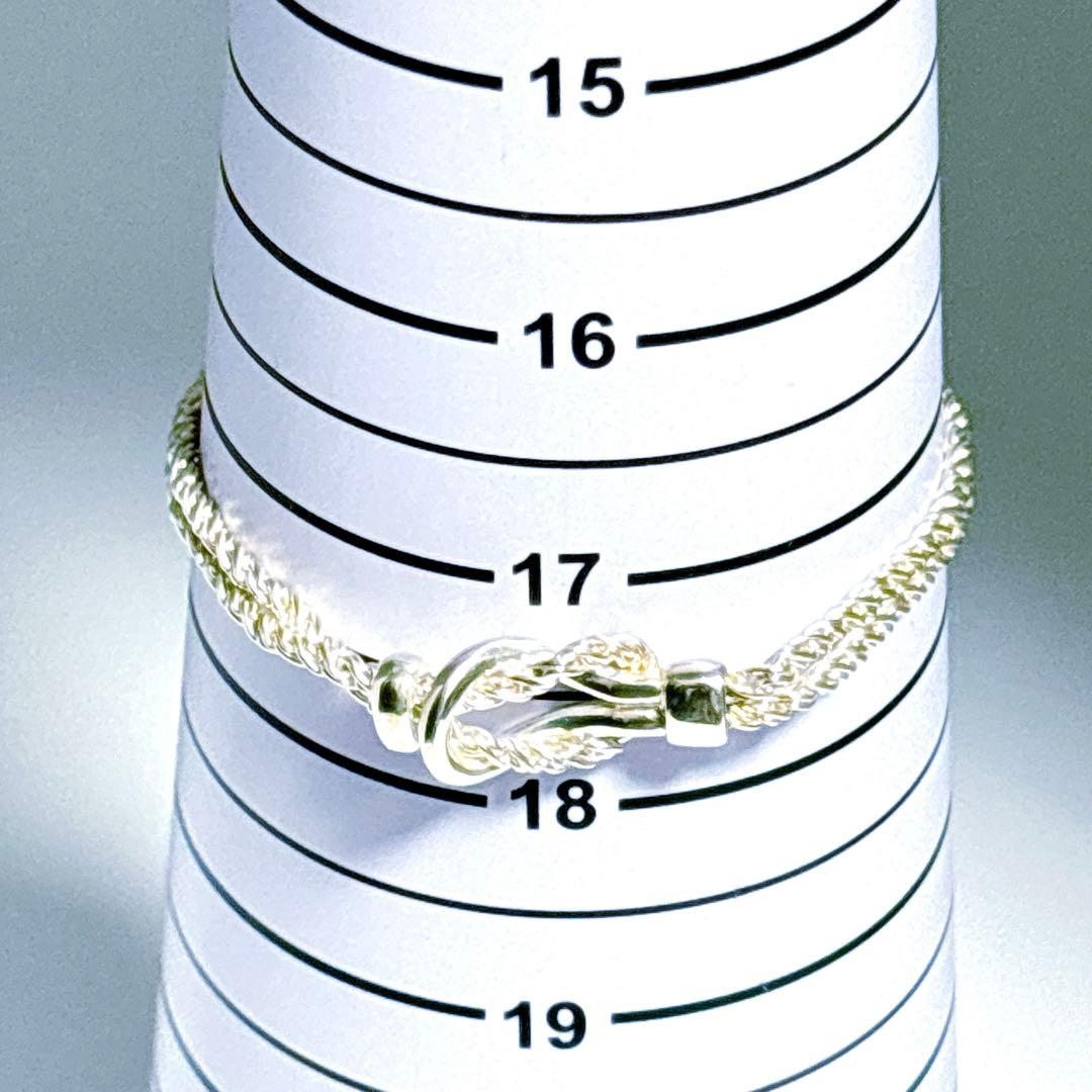 【美品】19.5cm ティファニー ダブルロープ ブレスレット SV925