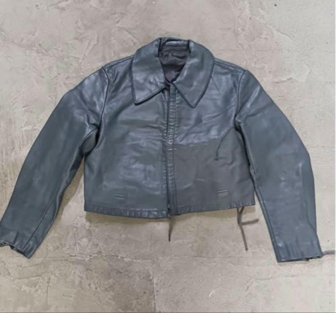 ドイツ軍 サブマリンジャケット 短丈 レザージャケット ヴィンテージ