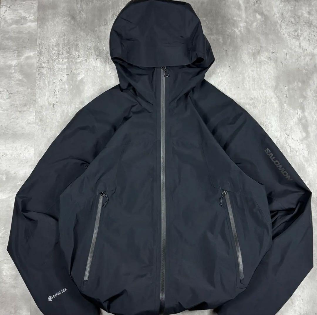 SALOMON GORE-TEX ブラック Shell Jacket - メルカリ
