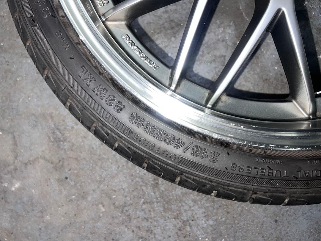 ケン坊さん専用RAYS MM-X pcd100 7.5j +52 プリウス