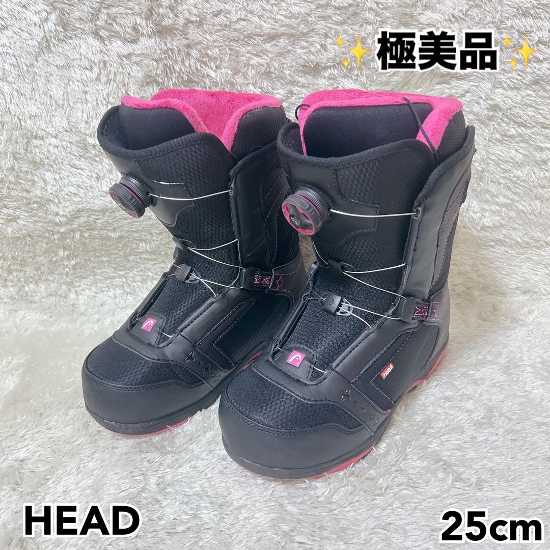 【極美品】　HEAD ヘッド　スノボブーツ　25 スノボ　ブーツ HEAD（ヘッド） 24-25 HEAD ブーツ SCOUT BOA ダイヤル ブーツ メンズ