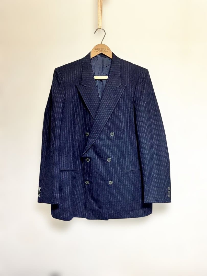 80s Yves Saint-Laurent ダブルブレスト　イタリア製 Yves Saint Laurent 80s Wool Double Breasted Blazer - 40R/L