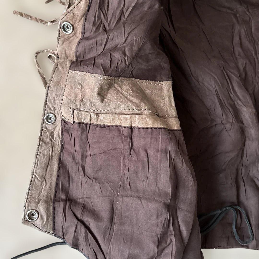 HUDSON LEATHER フリンジ レザージャケットXXL￼スナップボタン