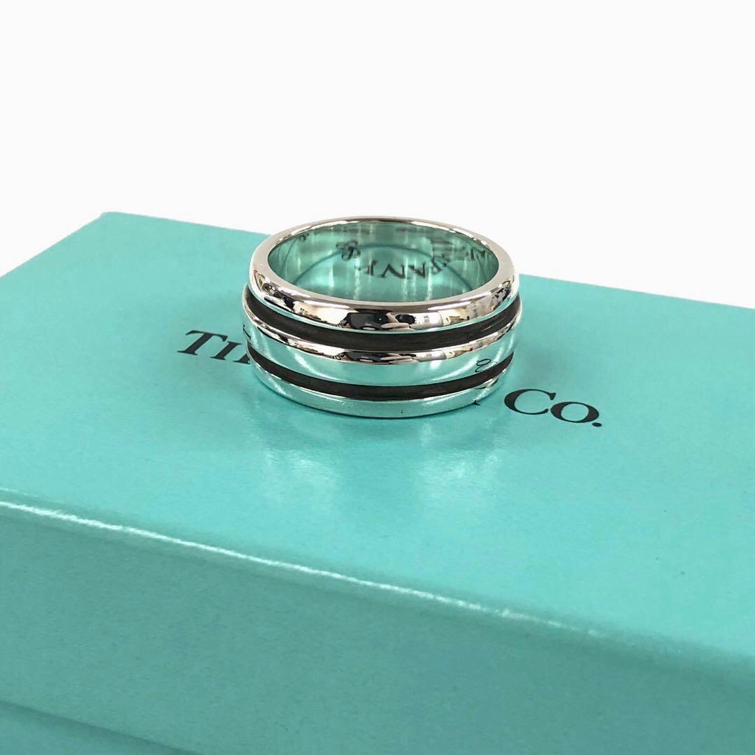 美品 Tiffany&Co. SV925 アトラス グルーブ リング 9.8g