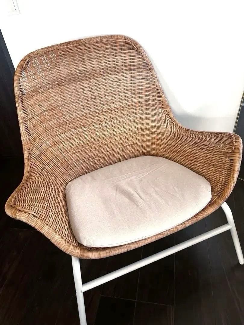 IKEA FRYKSÅS フリークソース パーソナルチェア籐 クッション - メルカリ