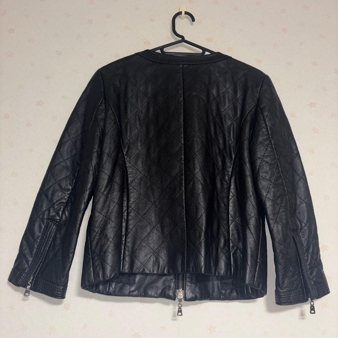 ICB レザージャケット アイシービー ライダース バイク 本革 ラム 革