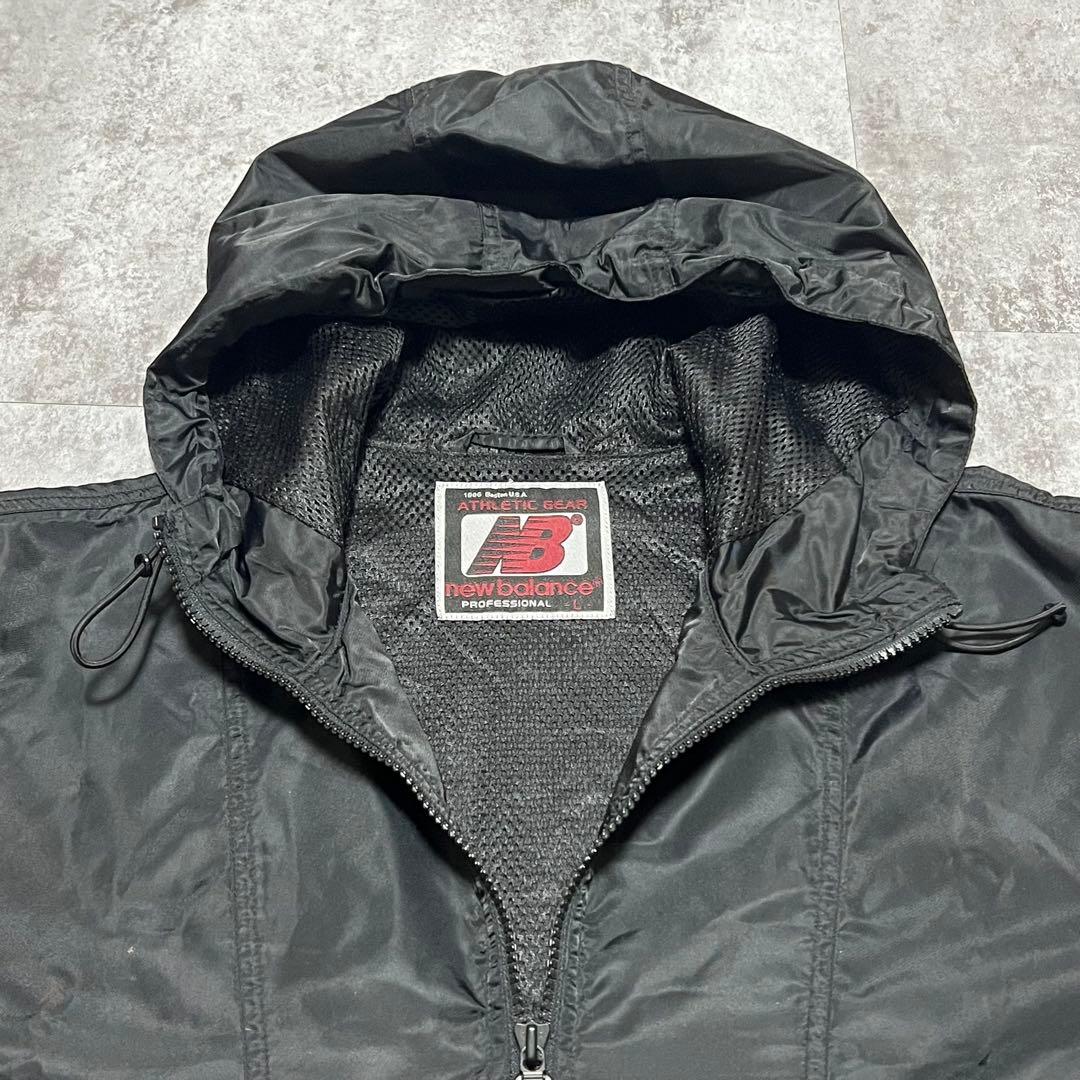 90s New Balance Logo Anorak Black L - メルカリ