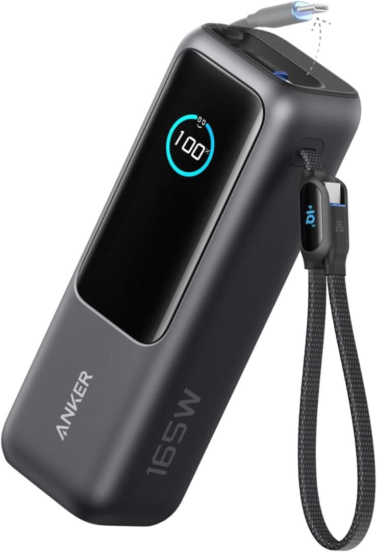 ANKER Power Bank 165W 25000mAh ブラック - メルカリ