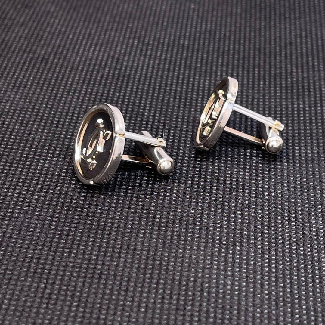 カルティエ カフス ラウンド シルバー ダブルCロゴ #A-169 - メルカリ