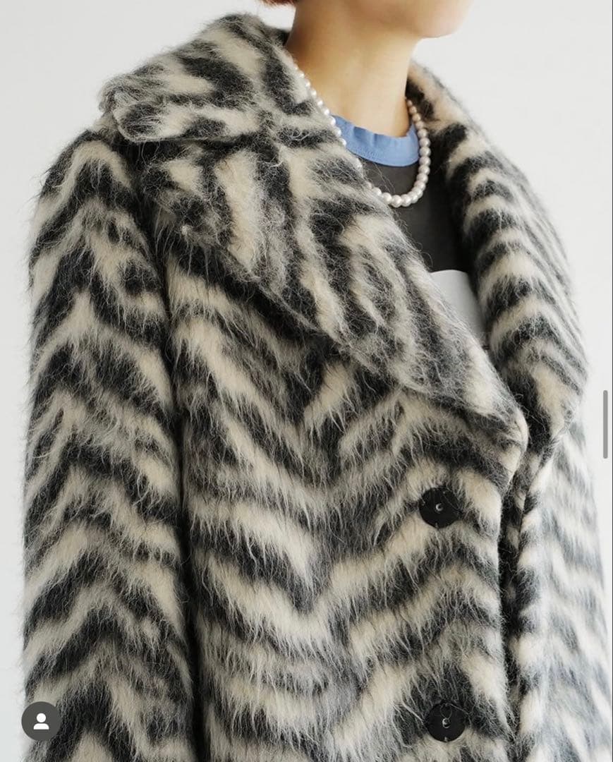 MADISONBLUE 】 ゼブラ柄 シャギーコート（サイズ00） - メルカリ