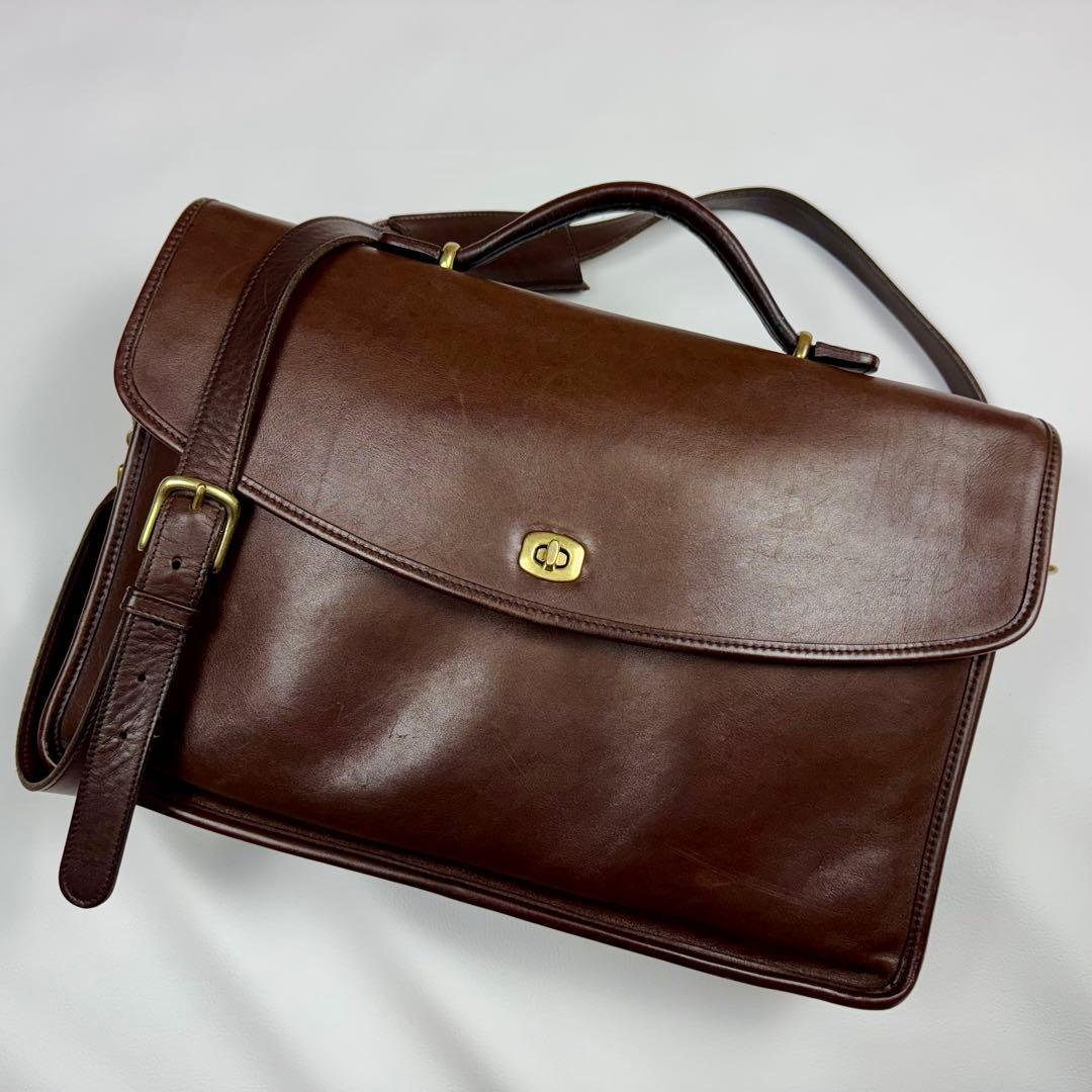 極美品】オールドコーチ☆グラブタンレザー☆ターンロック☆2way