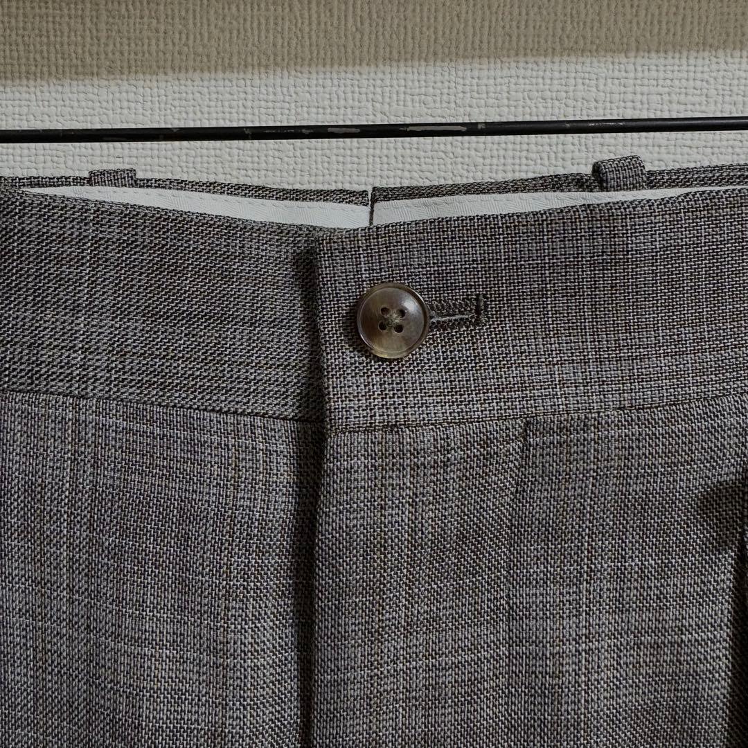 MAATEE&SONS 永遠 スラックス WOOL MAT CHECK GRAY - メルカリ