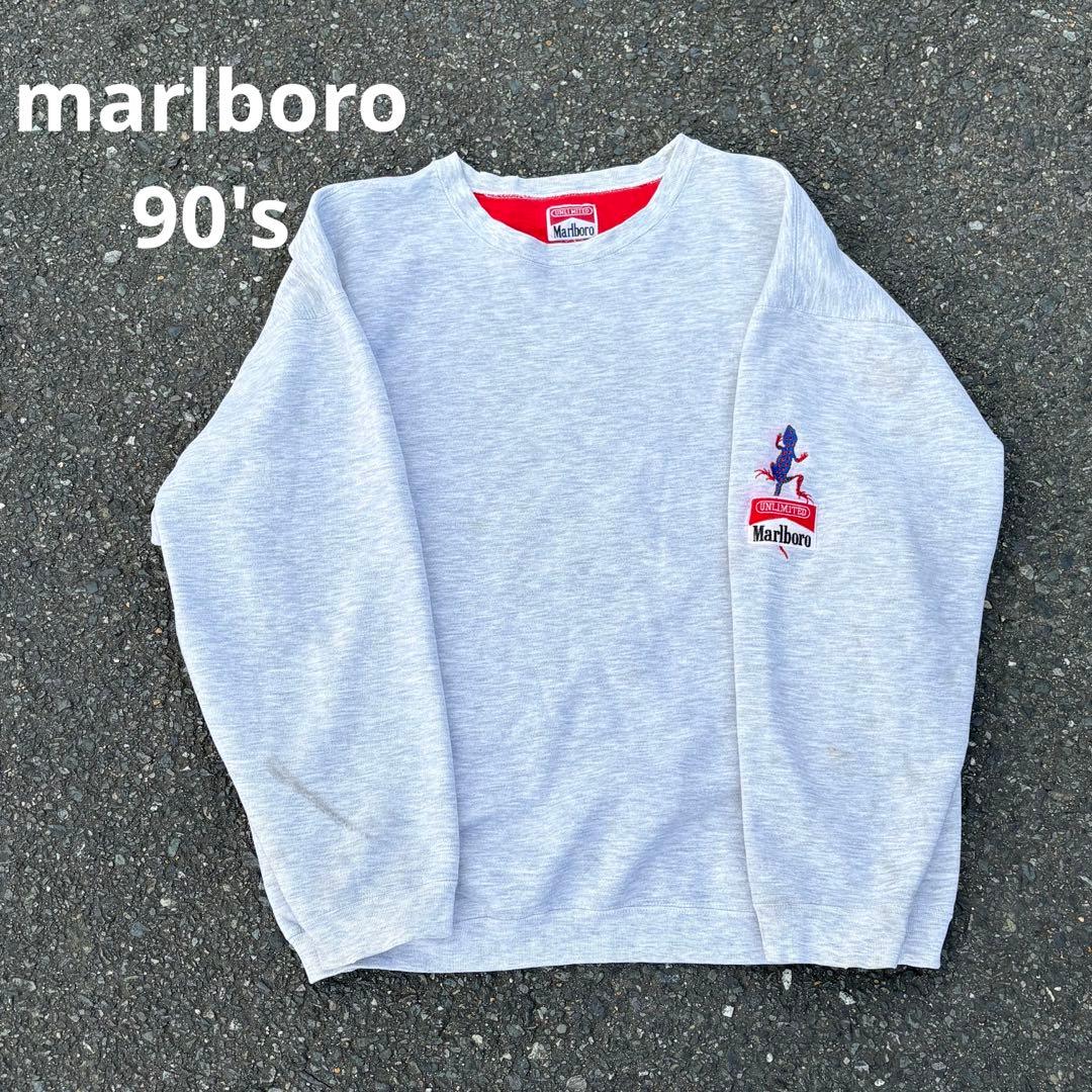 Marlboro マルボロ スウェット リザード 刺繍ロゴ - メルカリ