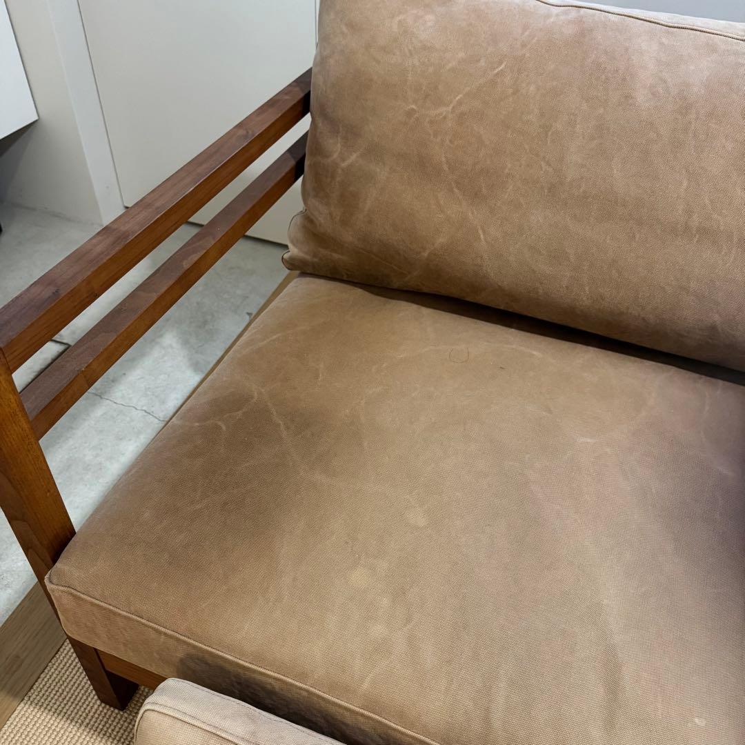 shika様専用】広松木工 リポーゾソファ／ベージュ2人掛けソファ - メルカリ