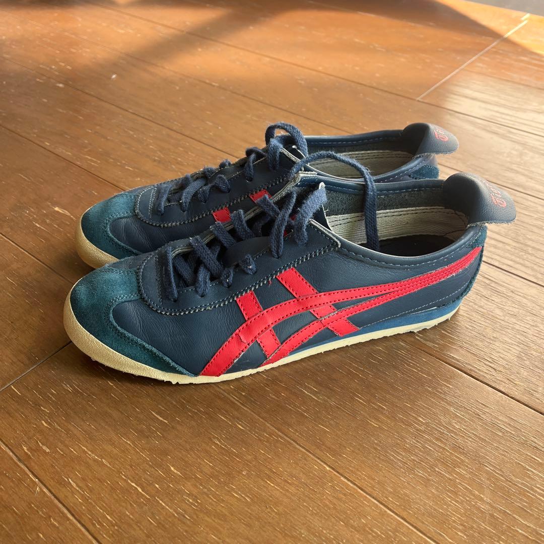 Mexico 66 25cm オニツカタイガー レッドネイビー - メルカリ