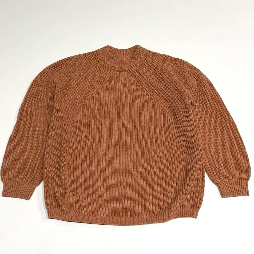 美品 バトナー BATONER コットン5ゲージ片畦クルーネックニット茶 L Batoner / New Styles Available | Dresswell（ドレスウェル）