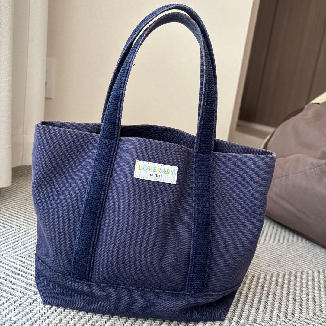 フェイラー オールドテディ ワッペントートバッグ ネイビー - メルカリ