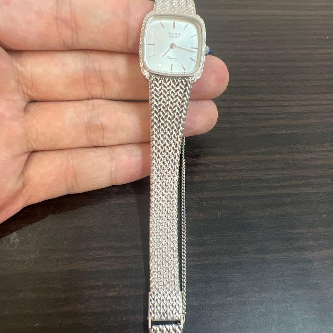 RADO Elegance クォーツ時計 シルバー 不動品