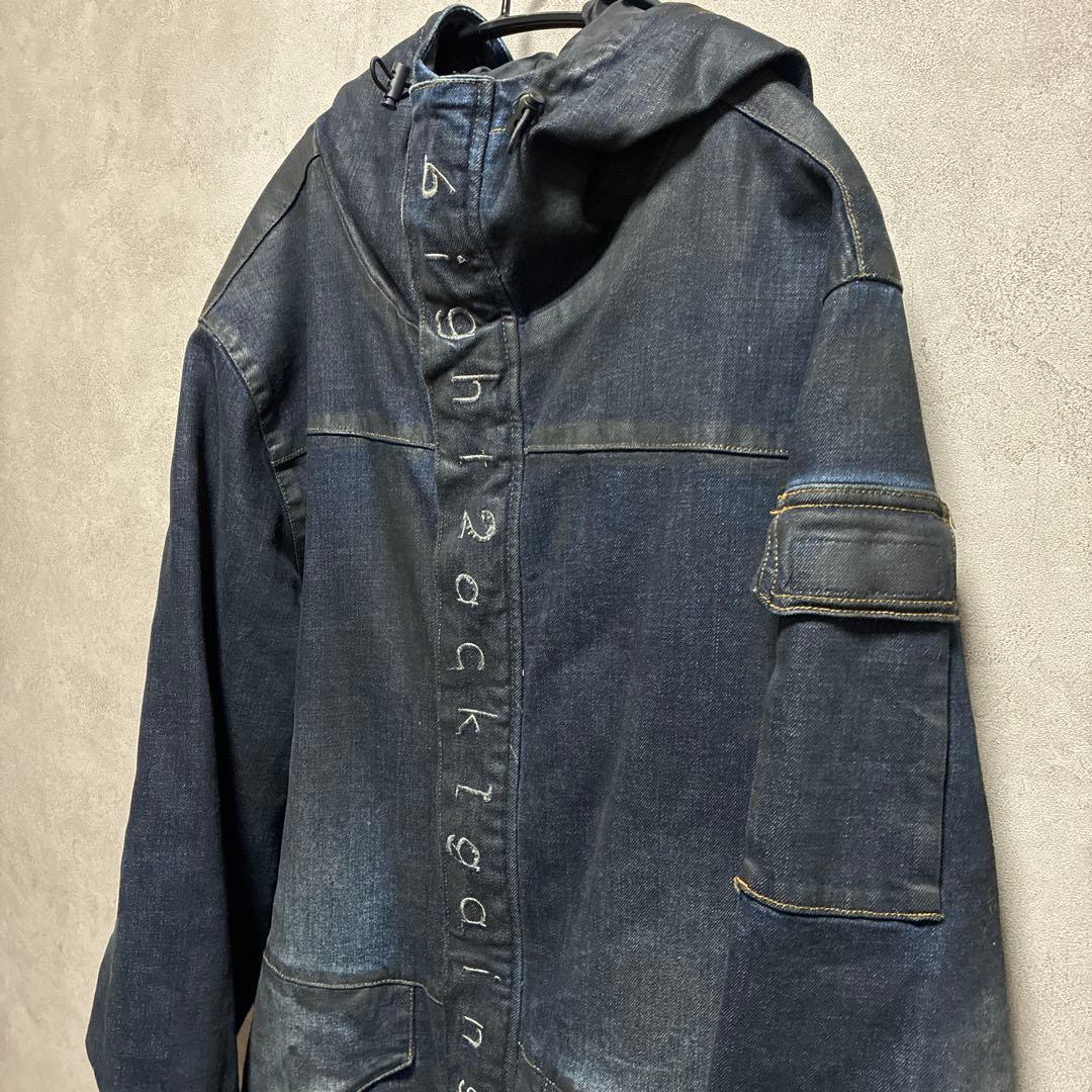 レフラー LEFLAH デニムフードジャケット XL 古着 - メルカリ