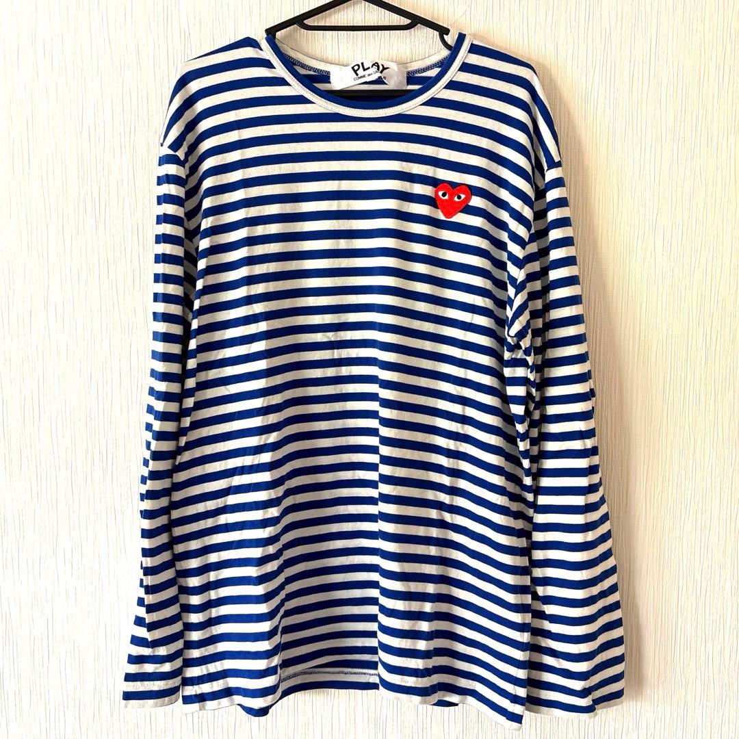 PLAY Comme des Garçons ストライプ長袖カットソー XL - メルカリ
