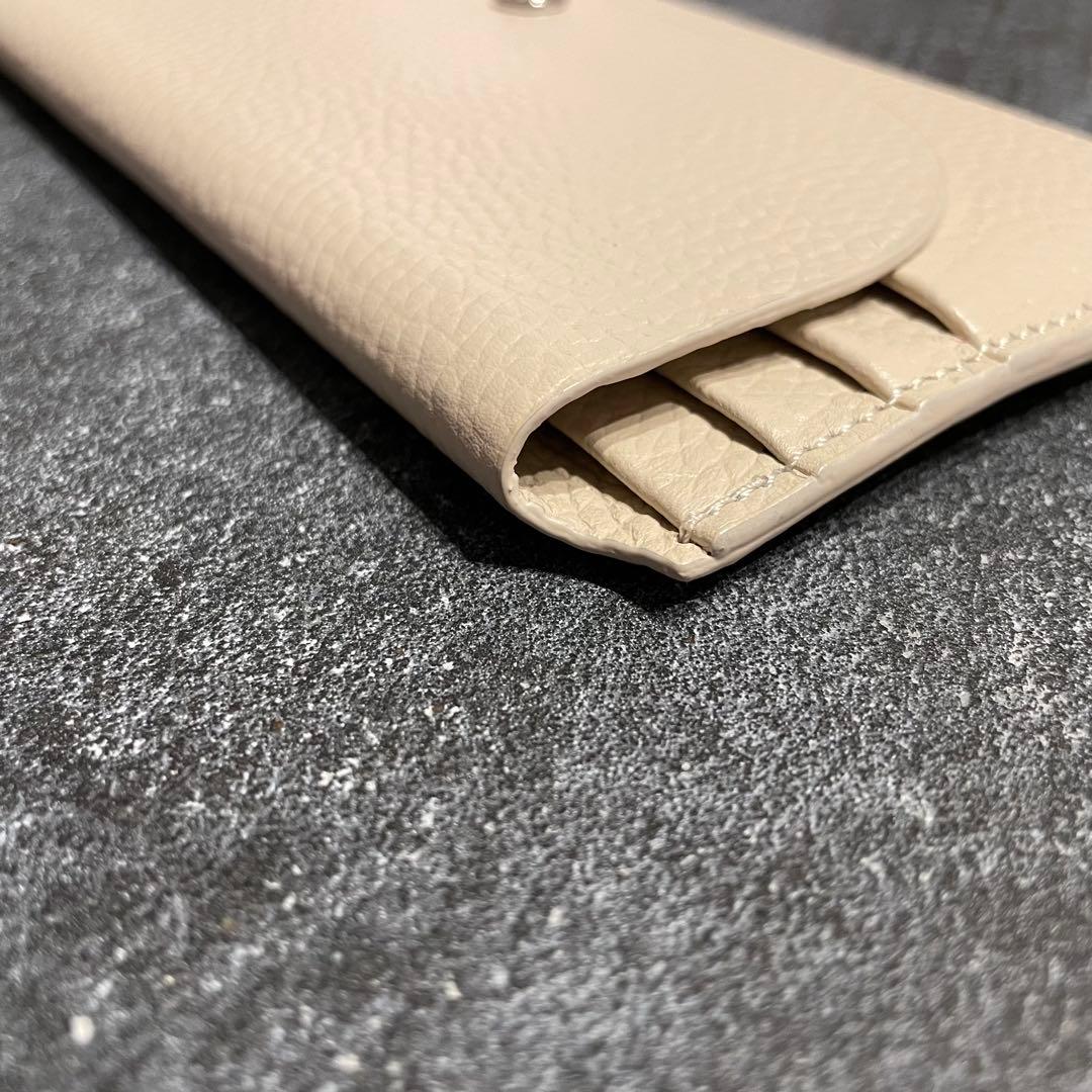 早い者勝ち 韓国 バインダー 貯金 長財布 薄い財布 アイボリー