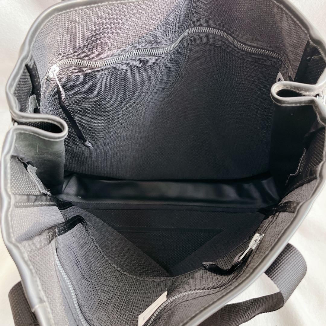 ラゲッジレーベル 青 トートバッグ 黒 大容量 肩掛け拡張機能A4ニュー