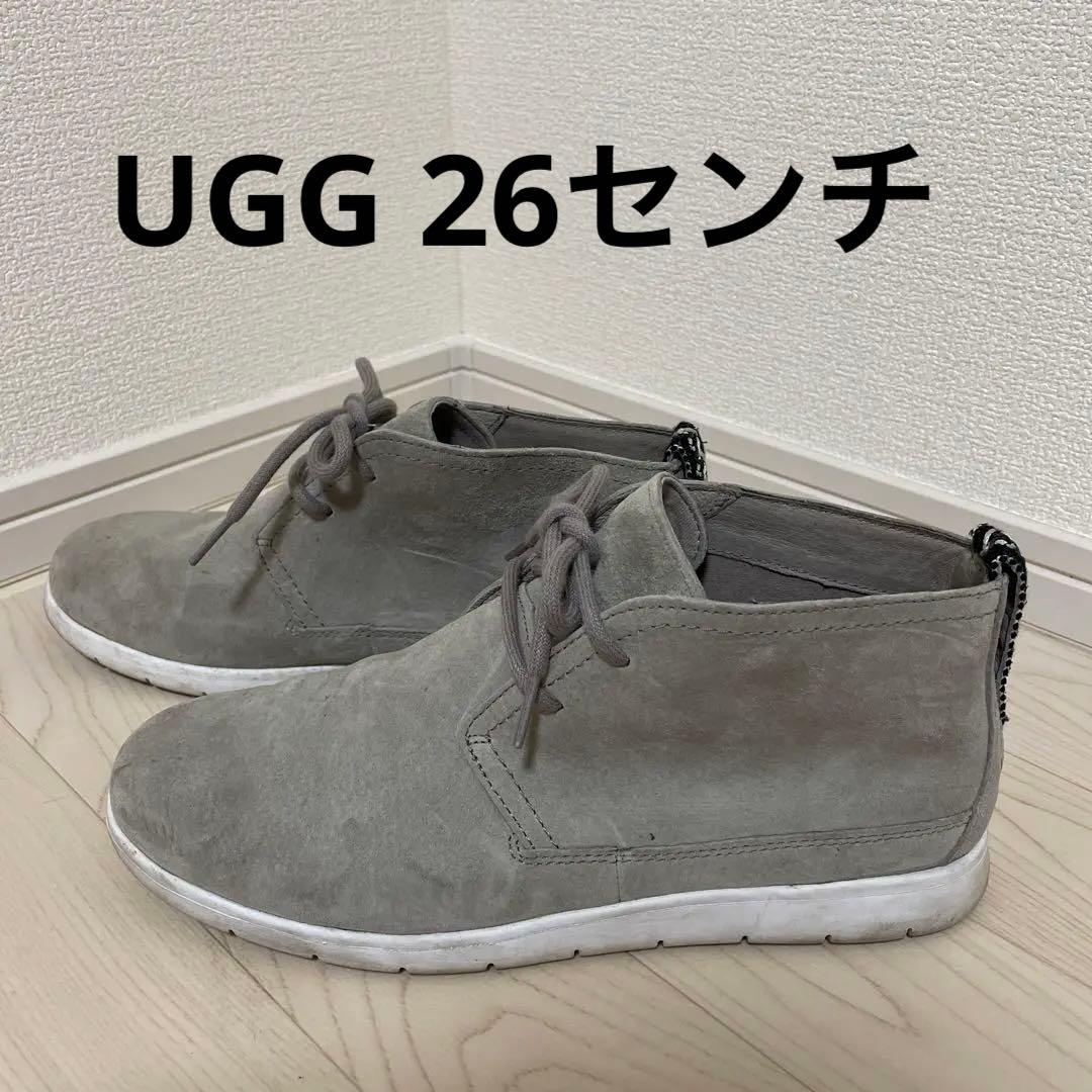 UGG ブーツ ショートブーツ メンズ グレー 26 アグ 紐 - メルカリ