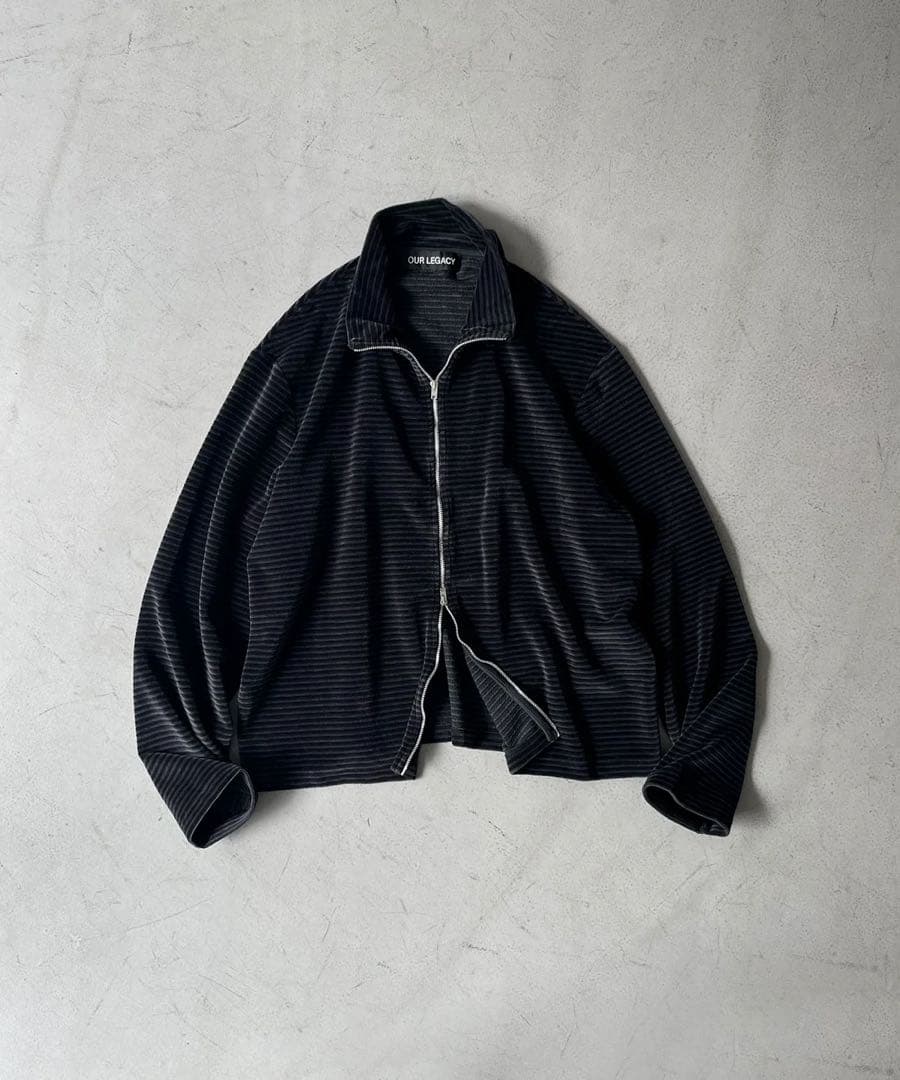 最終価格 OUR LEGACY Shrunken fullzip polo 46 - メルカリ