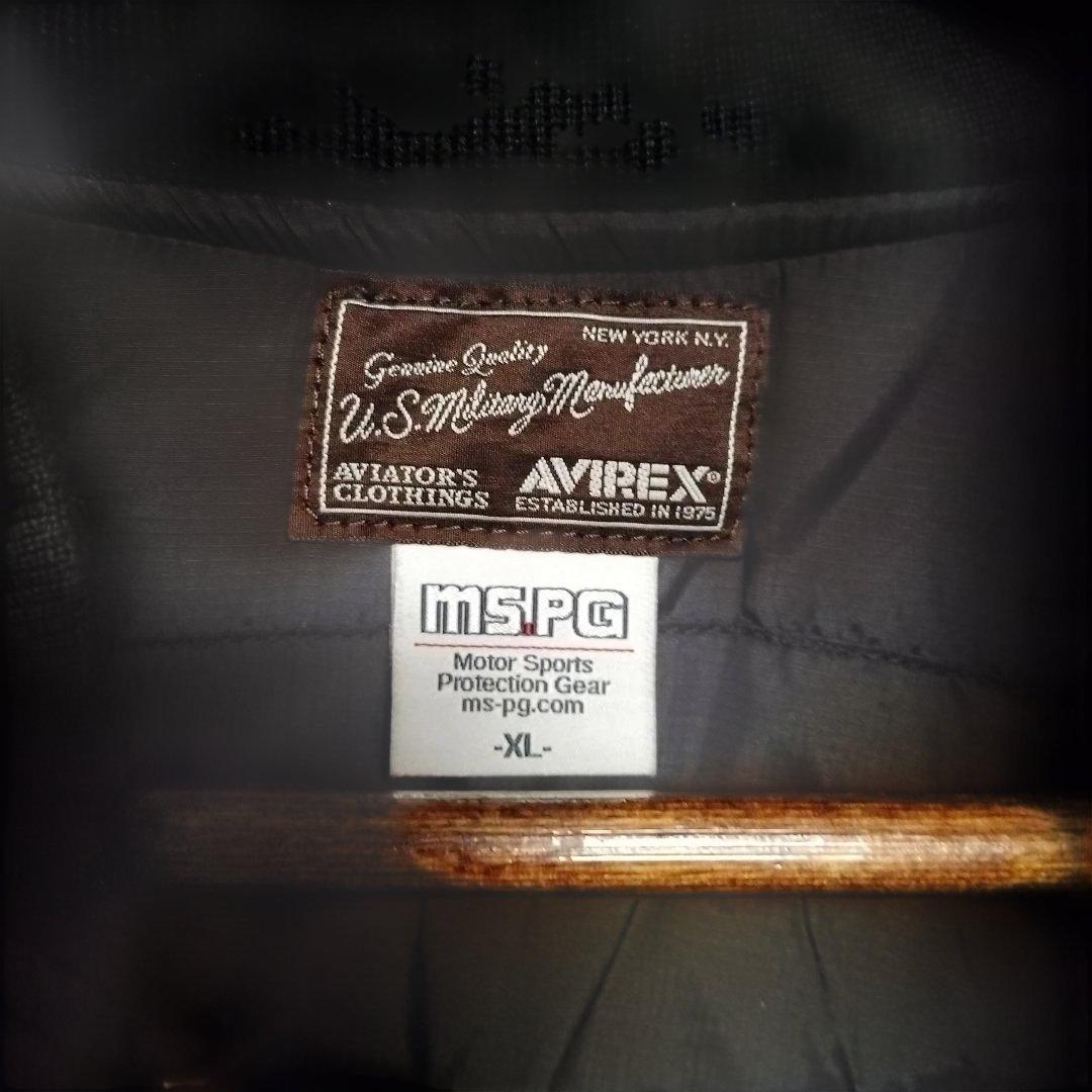月末迄最終値下】AVIREX＆MSPGコラボ MA-1 バイカーズジャケット