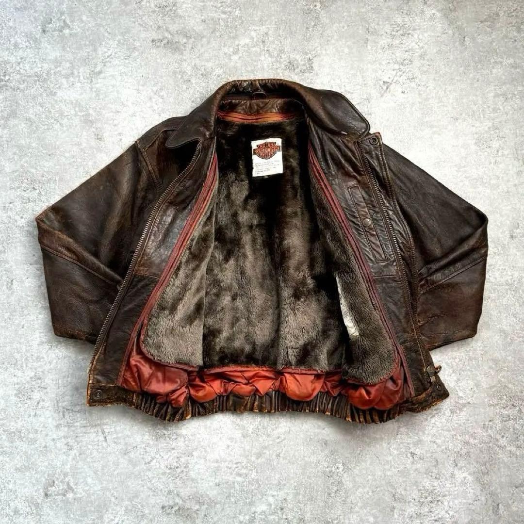 超希少】80s ハーレーダビッドソン フライトレザージャケットG-1 A-2