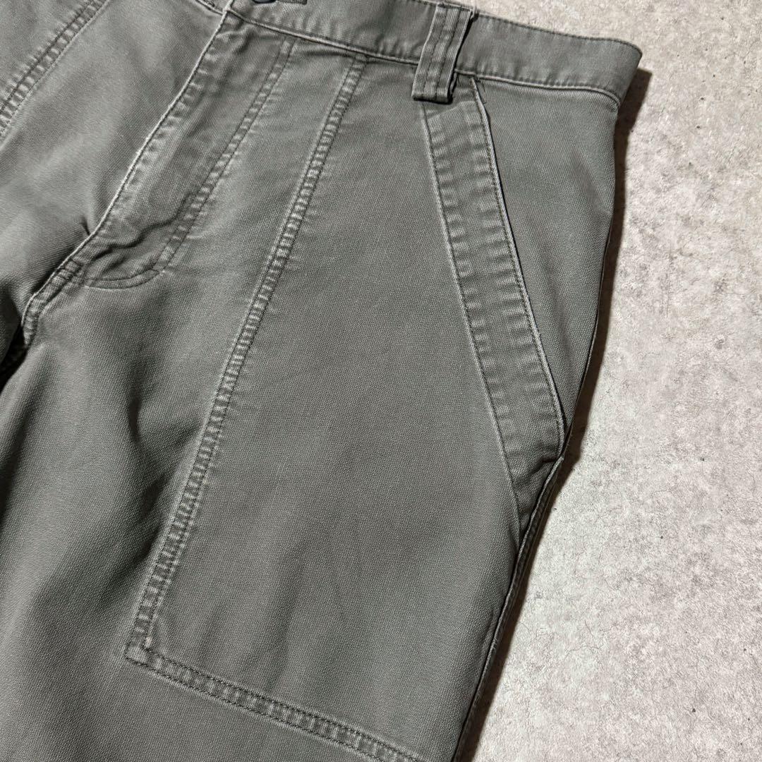 00s エディーバウアー ベイカーパンツ L字ポケット カーキ フェード