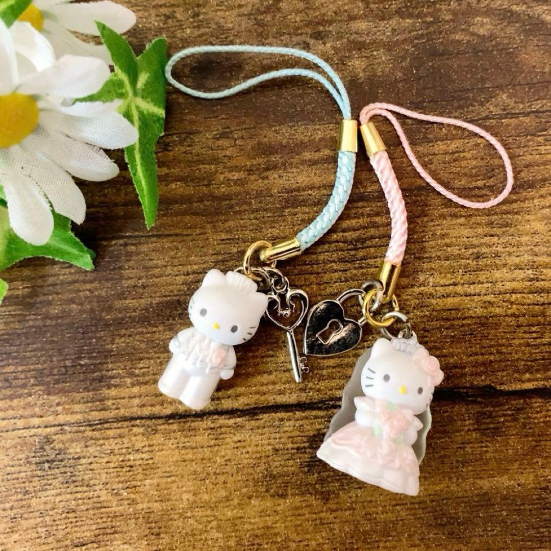 【希少レア】ハローキティ＆ディアダニエルウェディングペア根付け　2002 希少レア】ハローキティ＆ディアダニエルウェディングペア根付け 2002