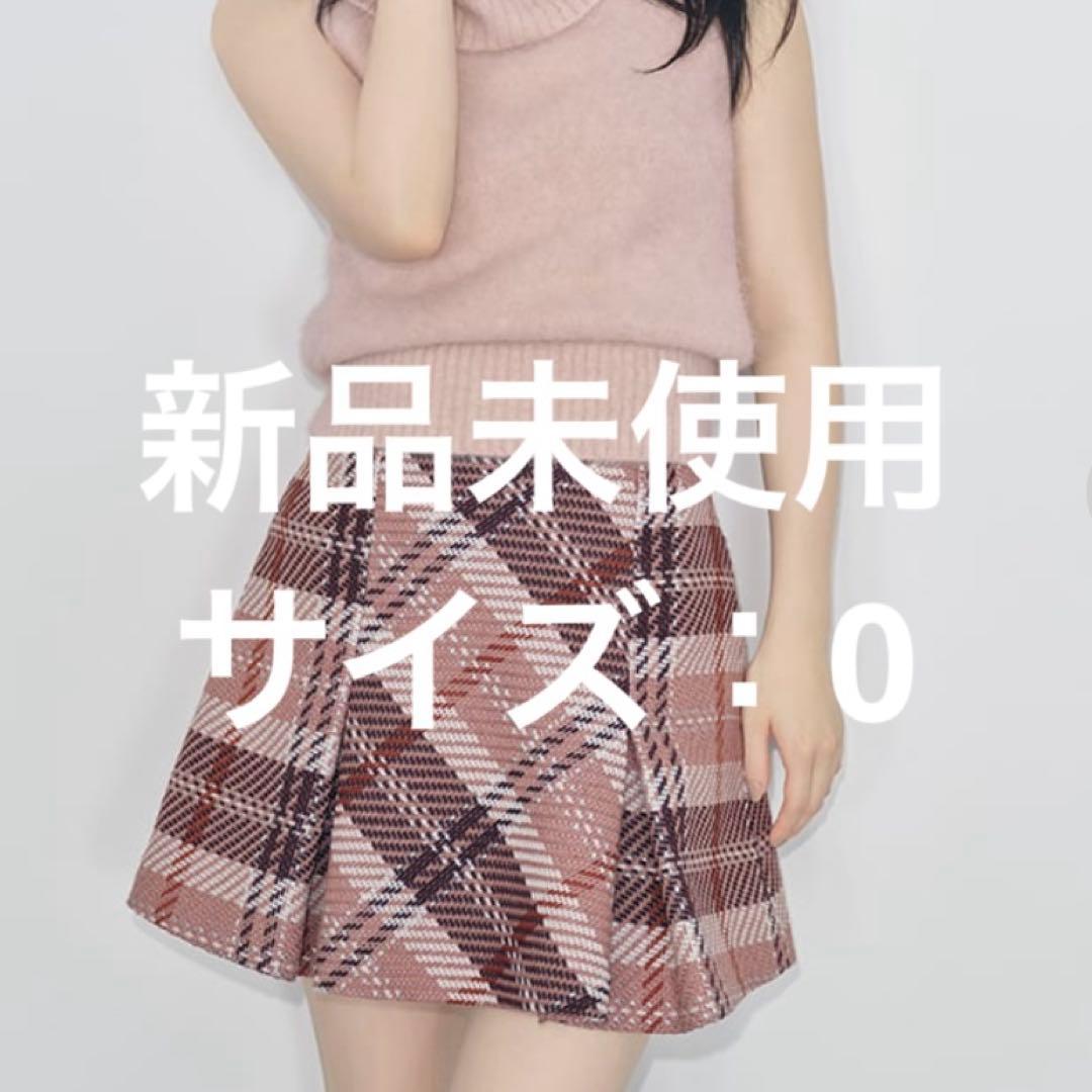 snidel スナイデル ロービングチェックミニスカート ピンク PNK - メルカリ