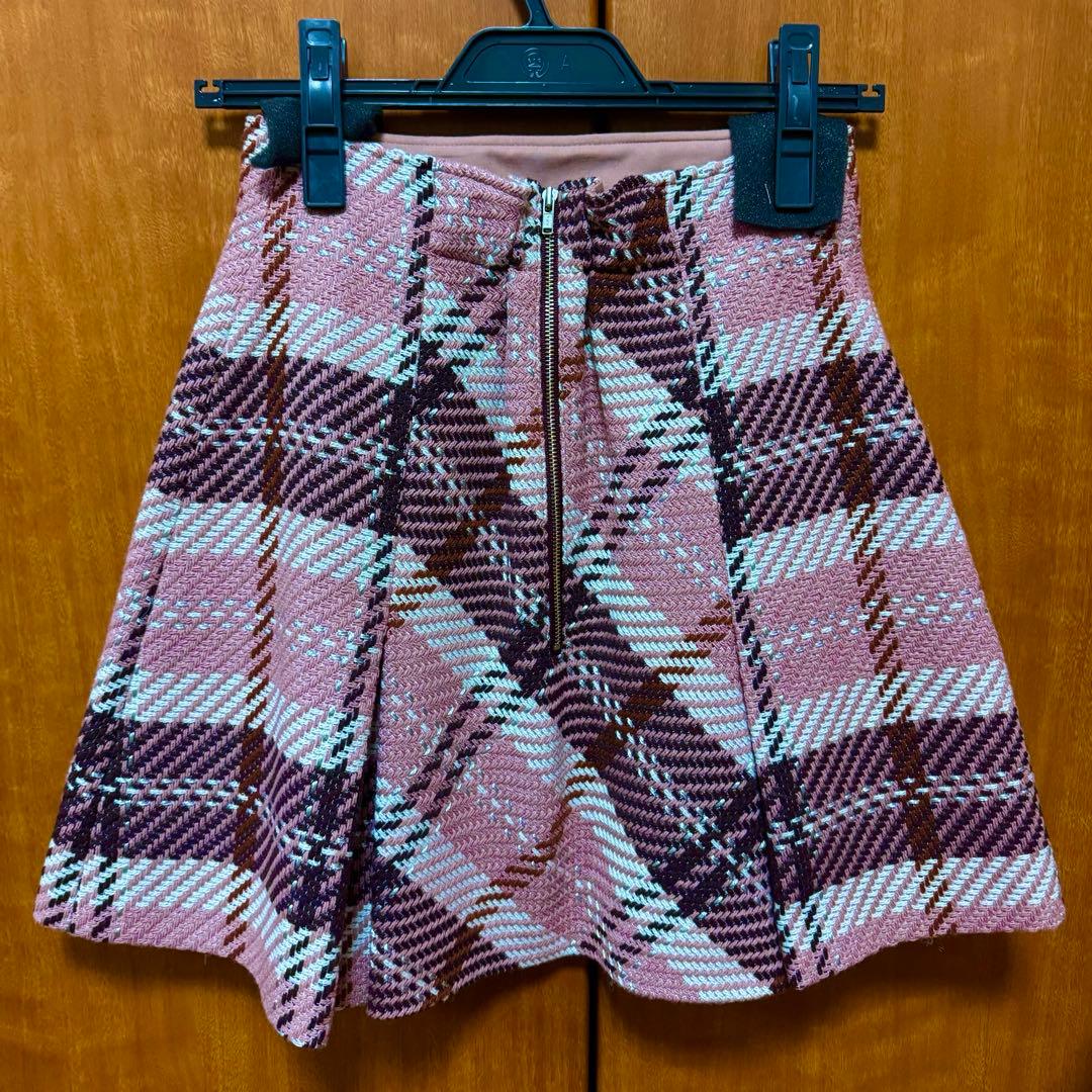 snidel スナイデル ロービングチェックミニスカート ピンク PNK - メルカリ