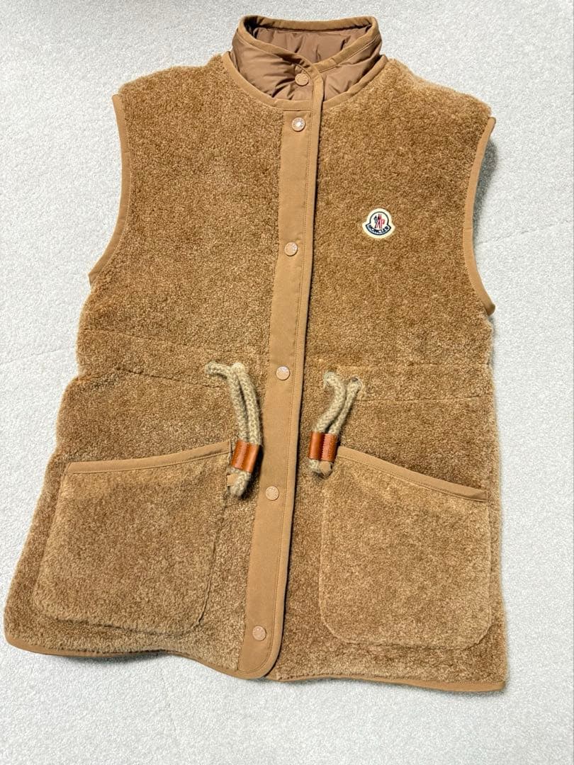 MONCLERブラウン フリース ダウンベスト1未使用 Brown Badia Down Vest - Vests for Women | Moncler US