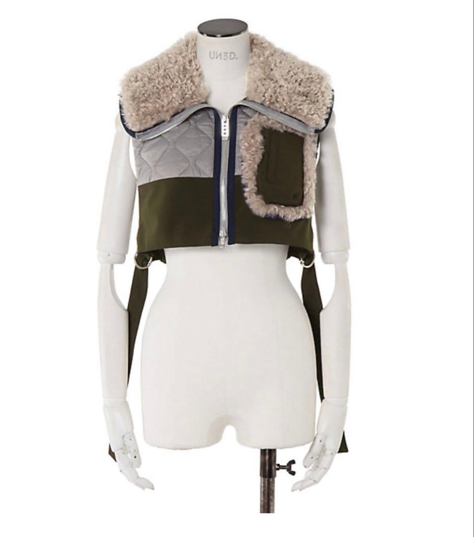 UN3D ベスト UN3D. - SIDE PARTS KT VEST / サイドパーツニットベスト (グレー