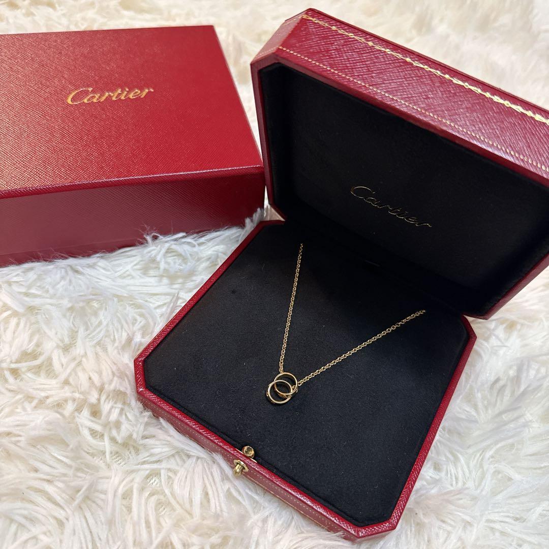 Cartier　カルティエ　ベビーラブネックレス　ネックレス カルティエ Cartier ベビーラブネックレス ホワイトゴールド 750